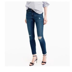 J. Crew Toothpick Distressed Jeans